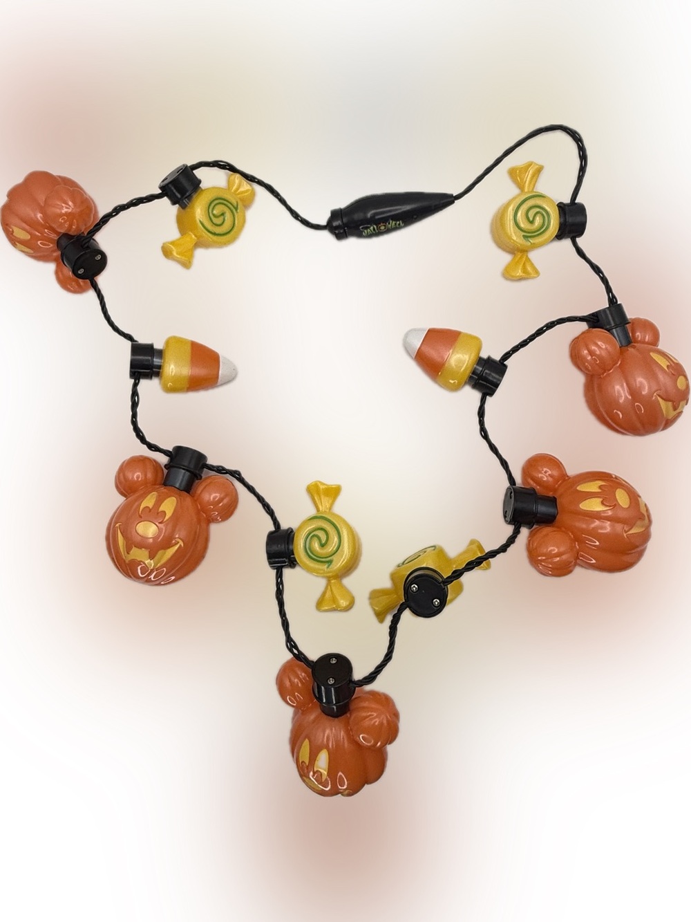 Disney Parks Light-Up Glow Halloween Necklace 2020 Mickey Pumpkins & Candy
